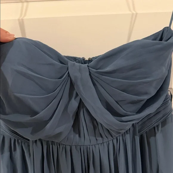 Birdy Grey Grace Convertible Chiffon Blue Formal Maxi Dress Bridesmaid - Picture 8 of 15